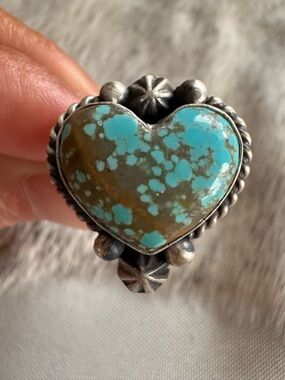 Native American Mine 8 Heart Ring
